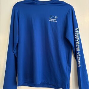 Vineyard Vines Kids Blue Long Sleeve Swim Tee
